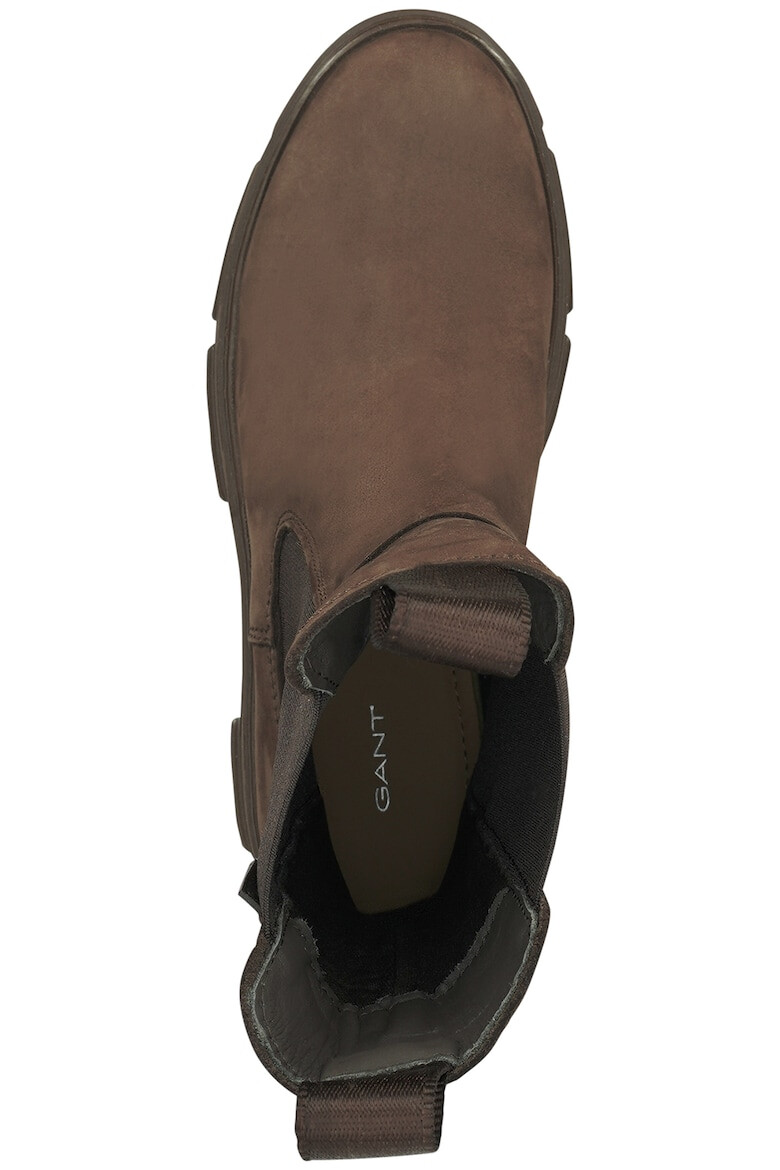 Gant Ghete chelsea high-cut de piele nabuc - Pled.ro