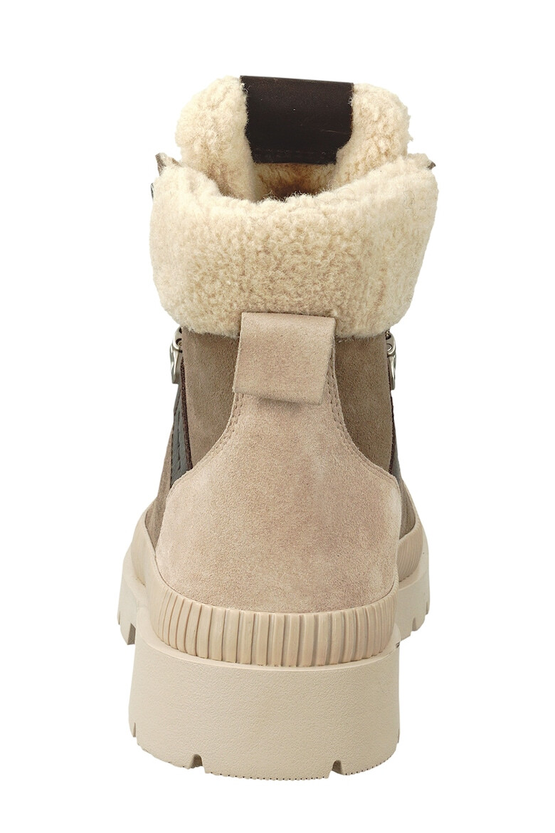 Gant Ghete de piele intoarsa cu insertii de blana shearling sintetica - Pled.ro