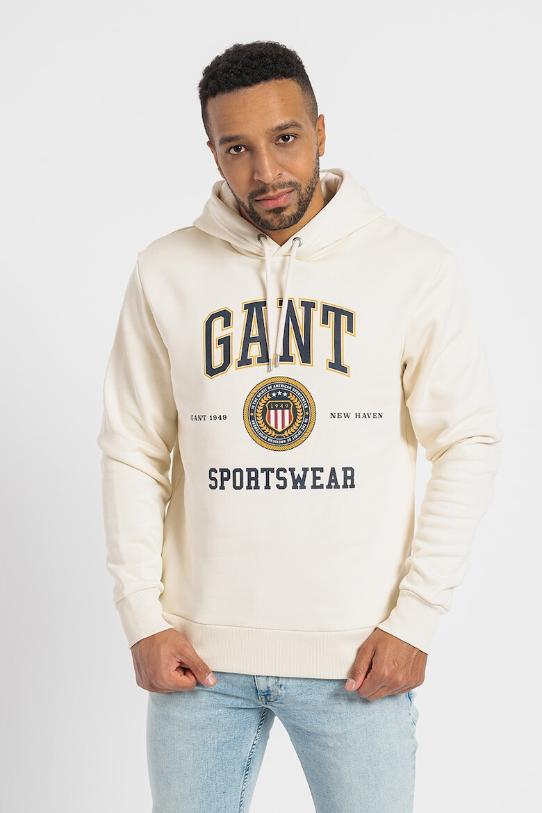 Gant Hanorac cu imprimeu logo contrastant Crest Shield - Pled.ro