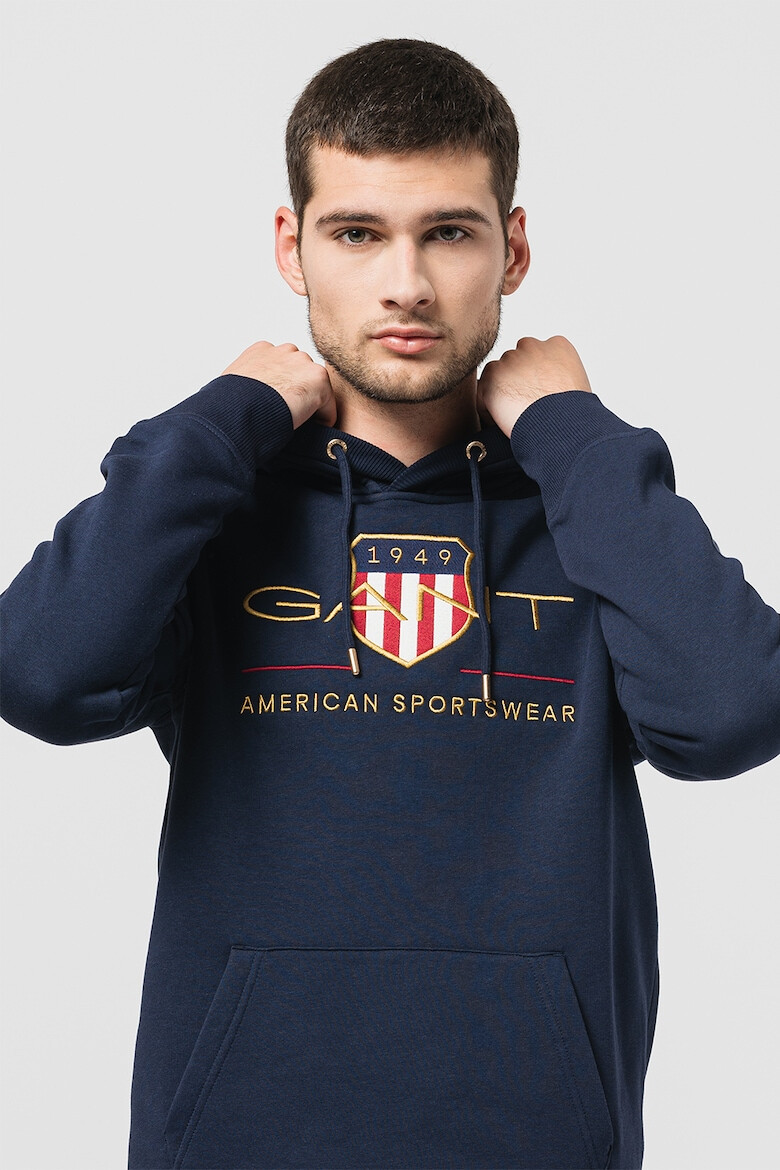 Gant Hanorac cu logo frontal brodat Archive Shield - Pled.ro