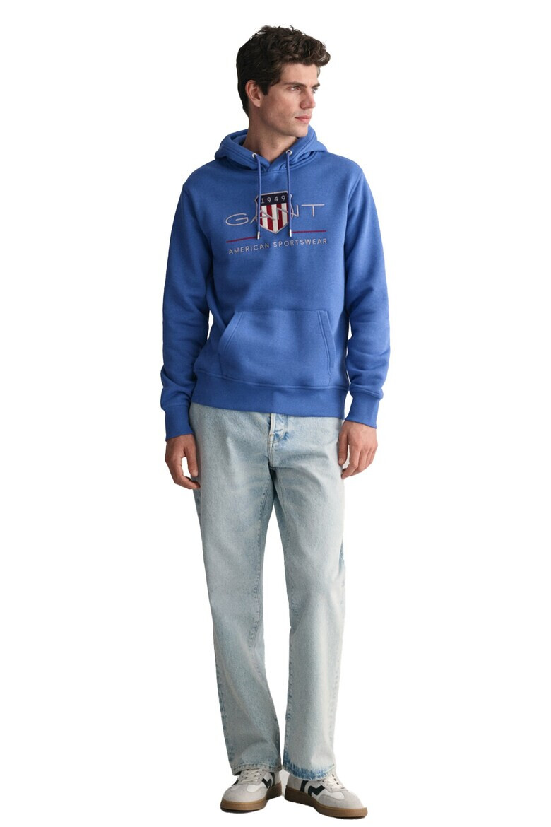 Gant Hanorac regular fit cu logo supradimensionat Archive Shield - Pled.ro