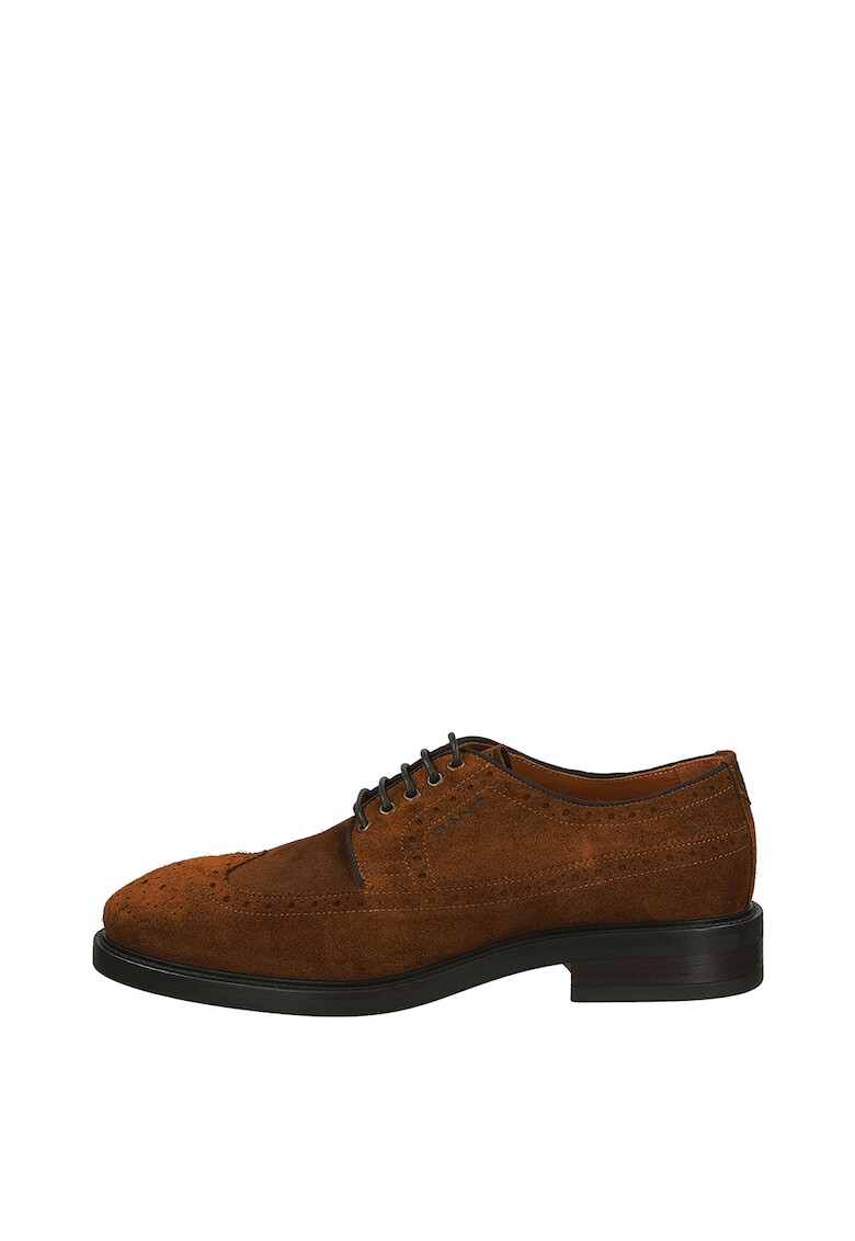 Gant Pantofi brogue de piele intoarsa - Pled.ro