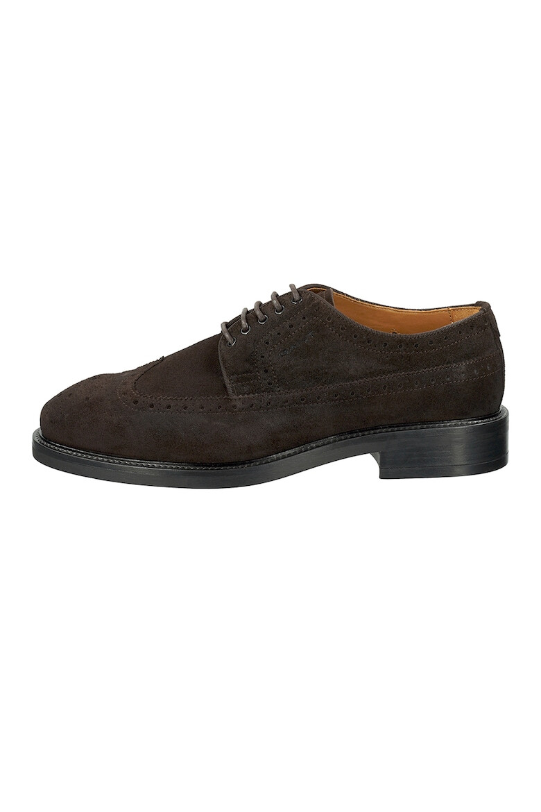 Gant Pantofi brogue de piele intoarsa - Pled.ro