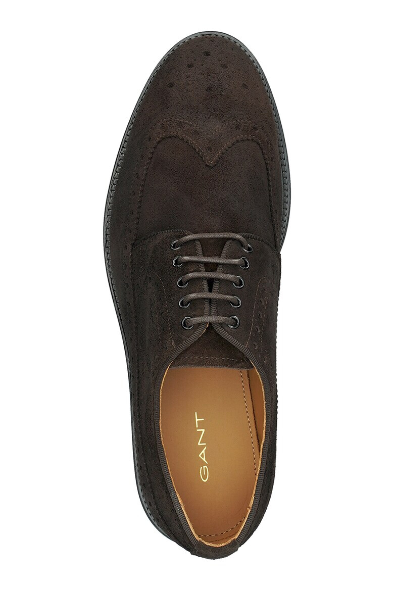 Gant Pantofi brogue de piele intoarsa - Pled.ro