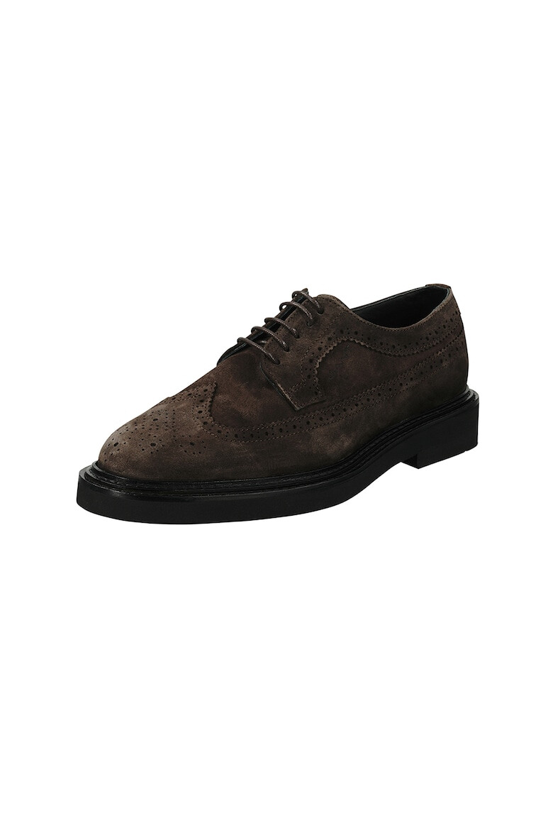 Gant Pantofi derby de piele intoarsa - Pled.ro