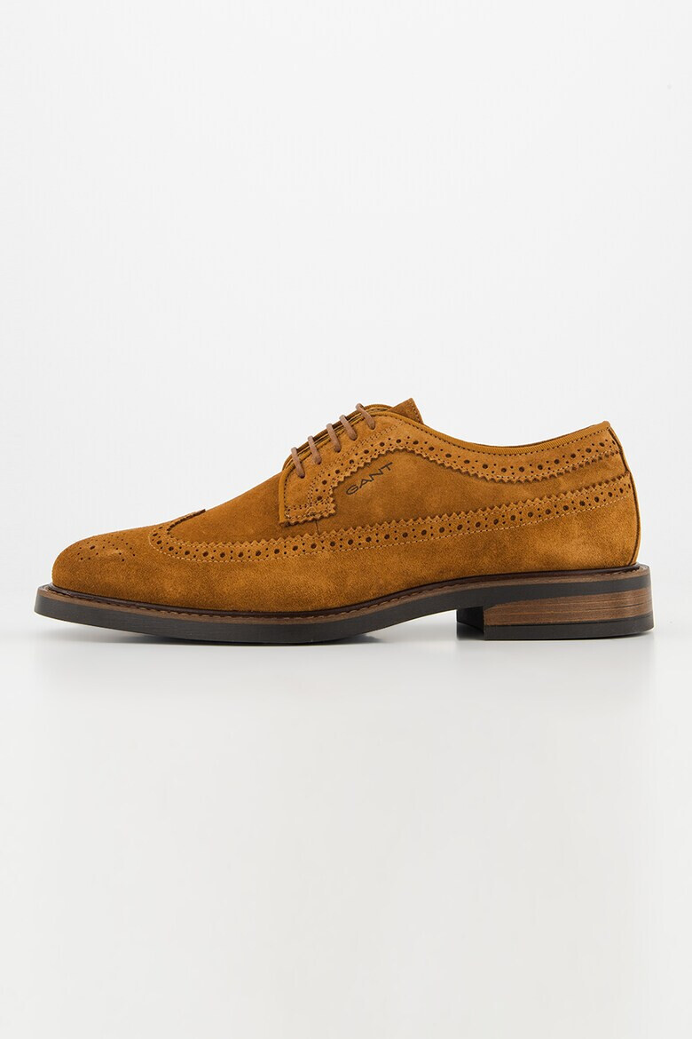 Gant Pantofi derby din piele intoarsa St Akron - Pled.ro