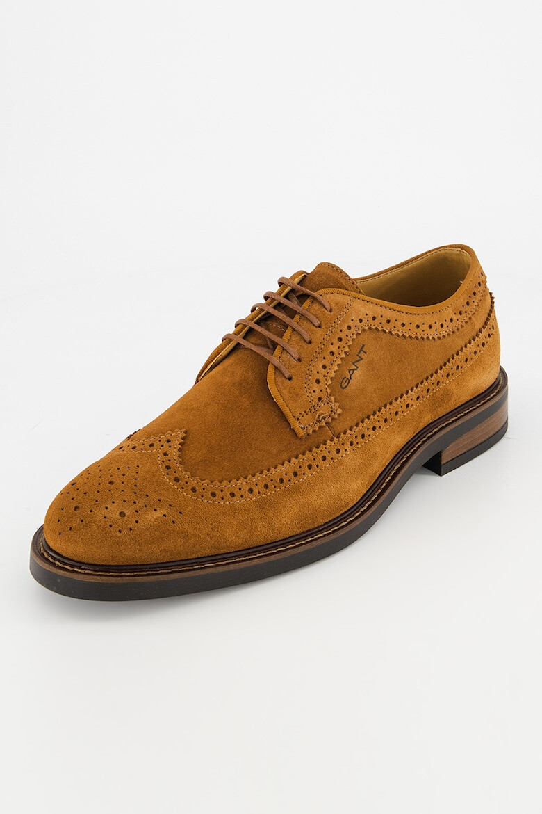 Gant Pantofi derby din piele intoarsa St Akron - Pled.ro