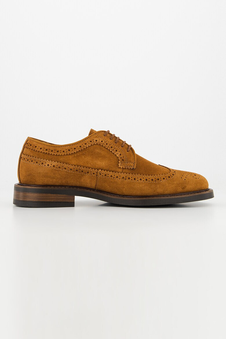 Gant Pantofi derby din piele intoarsa St Akron - Pled.ro