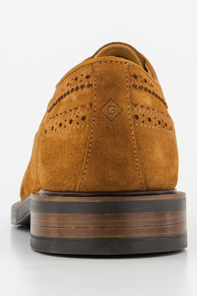 Gant Pantofi derby din piele intoarsa St Akron - Pled.ro