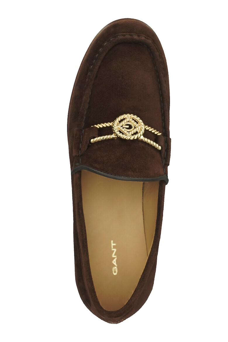 Gant Pantofi loafer uni de piele intoarsa - Pled.ro