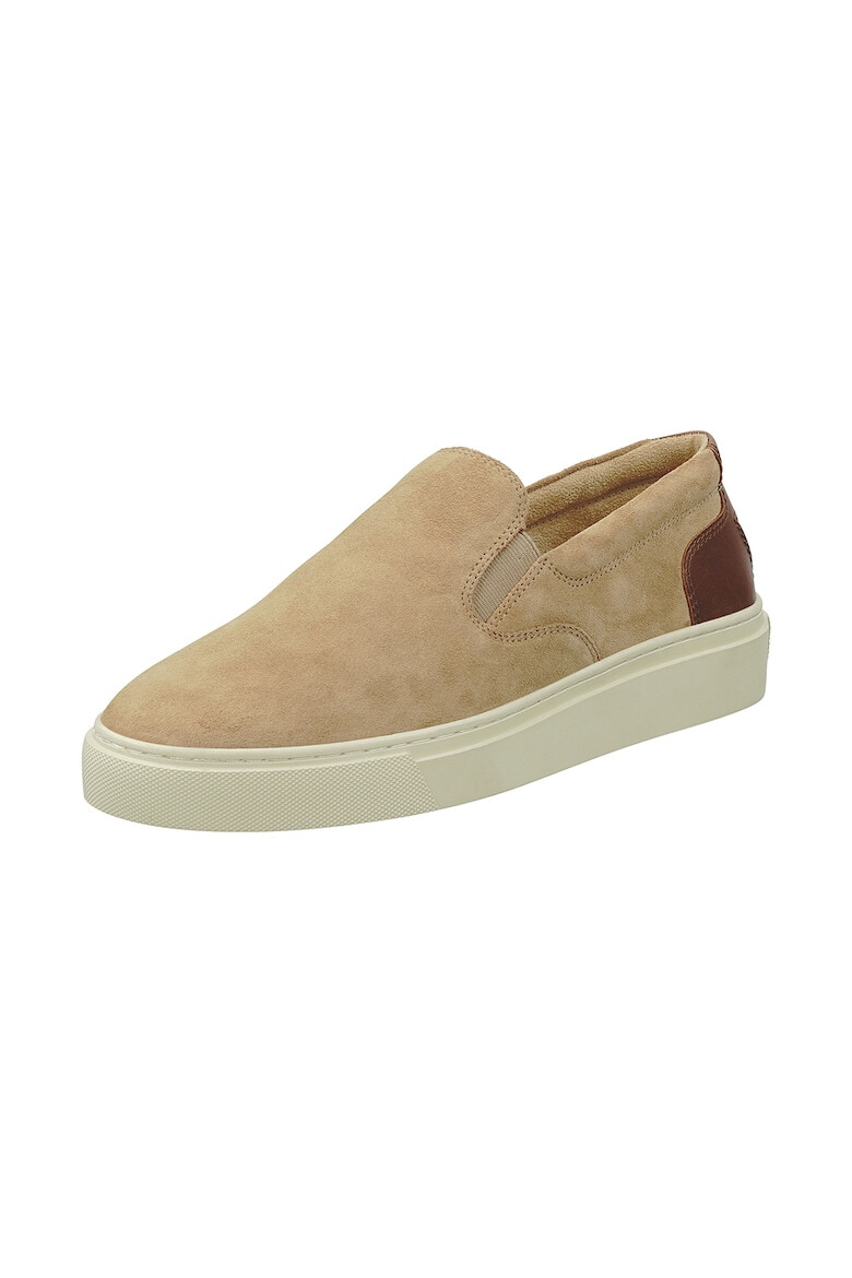 Gant Pantofi slip-on de piele intoarsa cu logo - Pled.ro