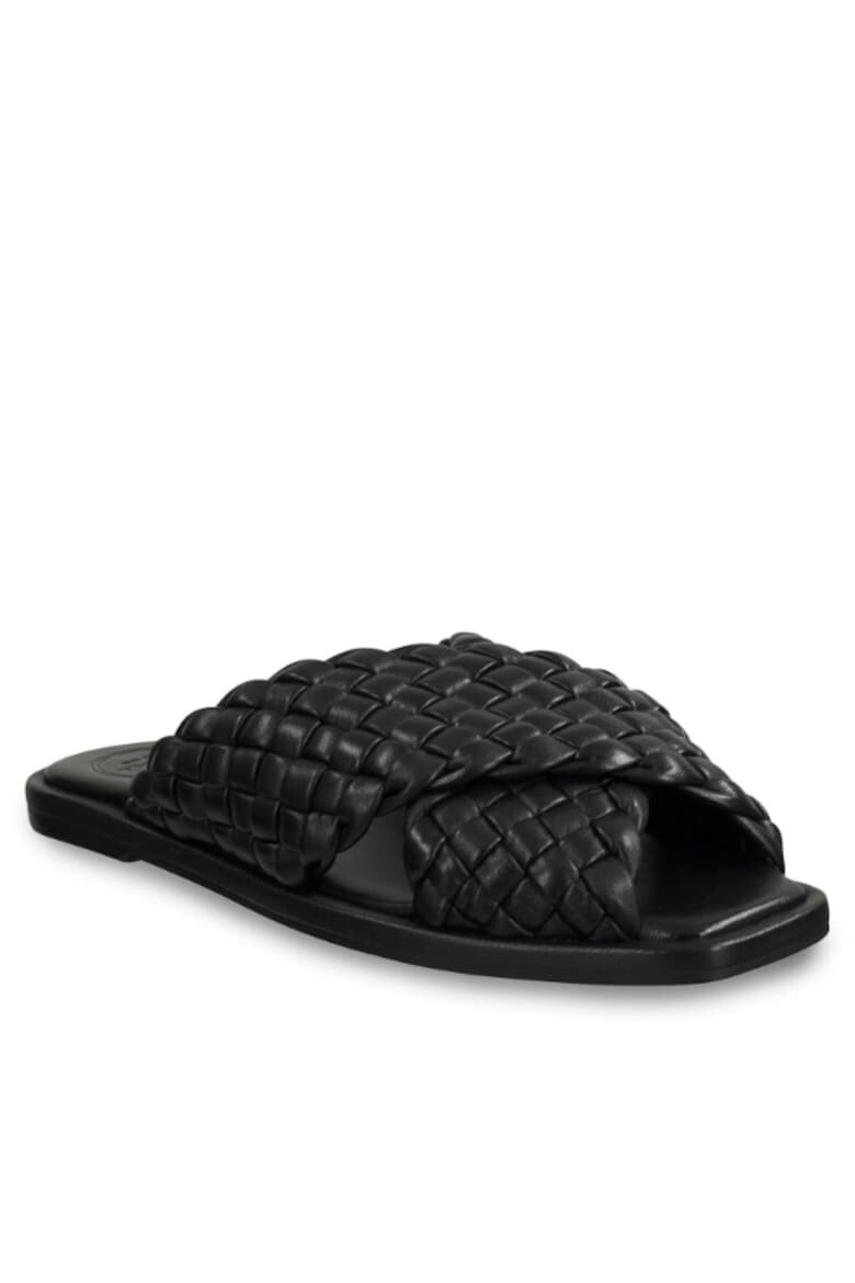 Gant Papuci flip-flop dama Piele naturala Negru - Pled.ro