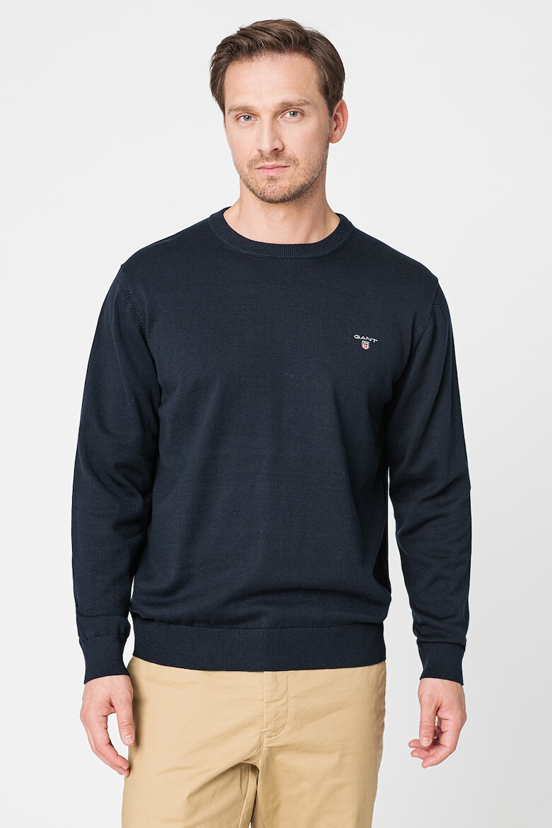 Gant Pulover regular fit cu decolteu la baza gatului Classic - Pled.ro