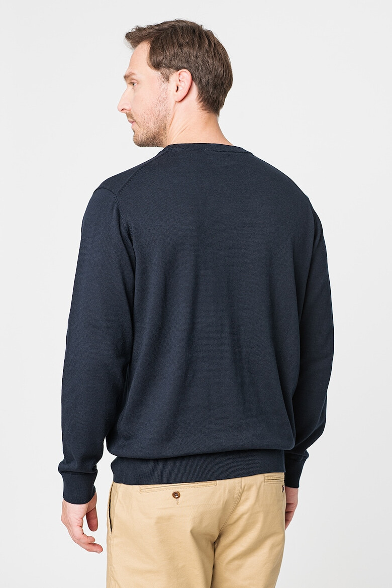 Gant Pulover regular fit cu decolteu la baza gatului Classic - Pled.ro