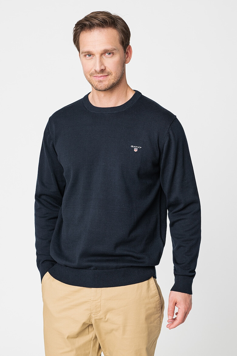 Gant Pulover regular fit cu decolteu la baza gatului Classic - Pled.ro