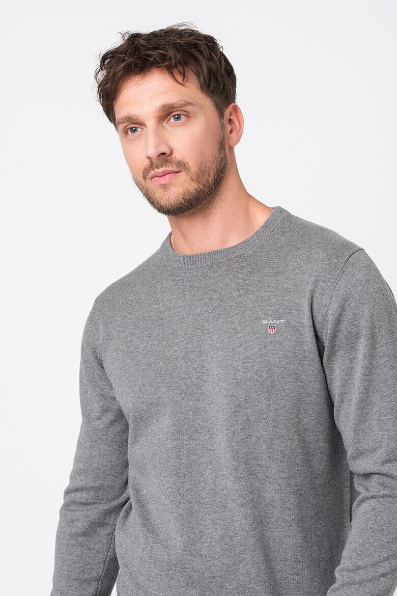 Gant Pulover regular fit cu decolteu la baza gatului Classic - Pled.ro