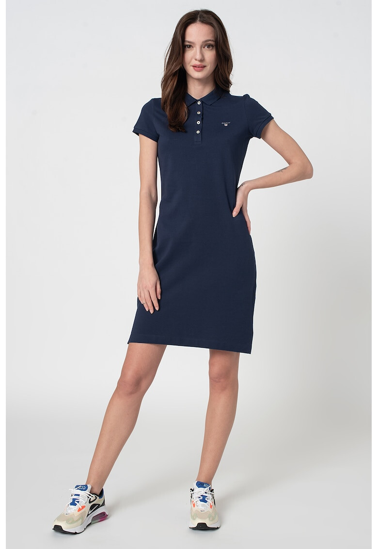 Gant Rochie polo cu detaliu logo - Pled.ro