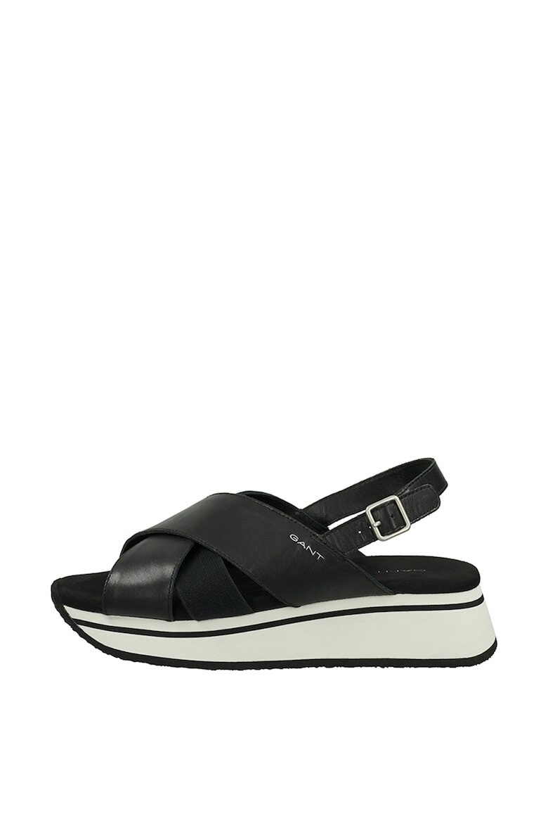 Gant Sandale din piele cu talpa wedge - Pled.ro