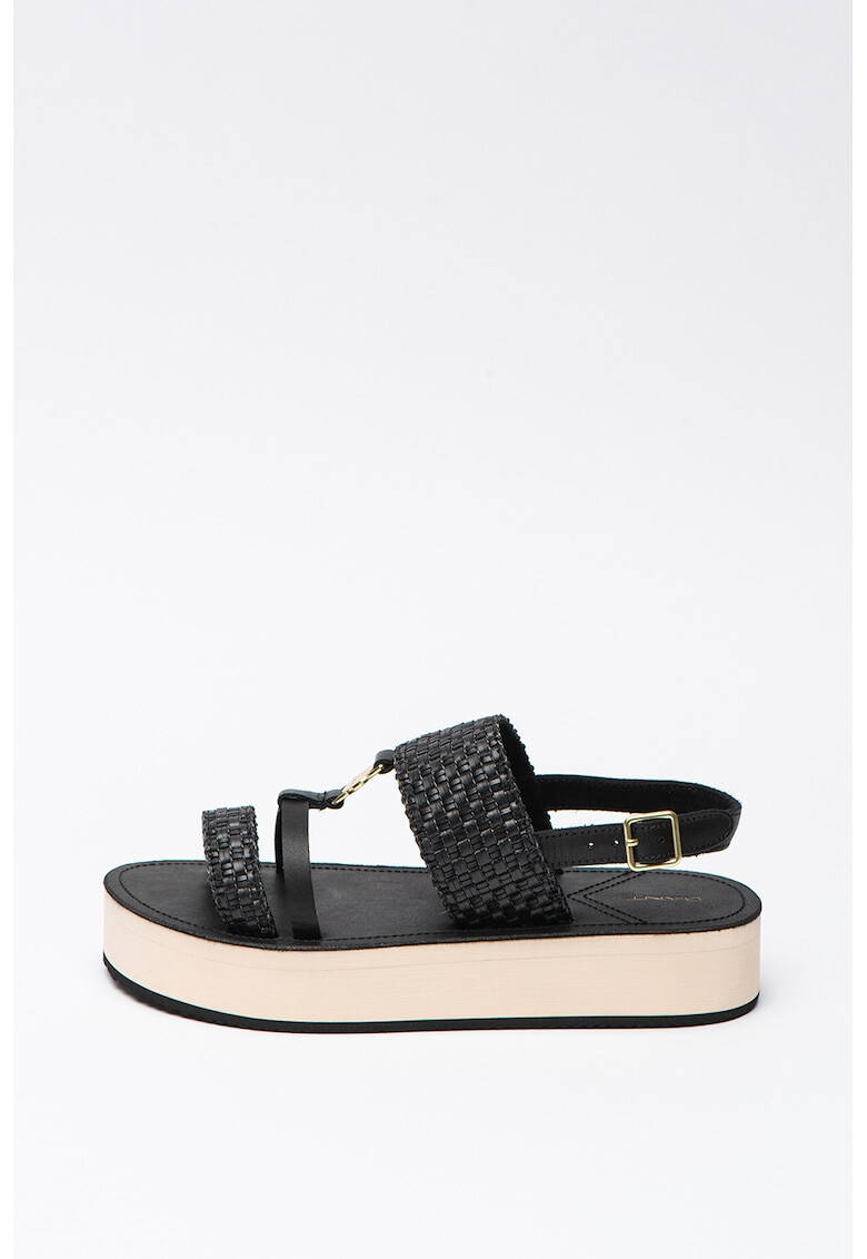 Gant Sandale flatform cu insertii de piele Midville - Pled.ro