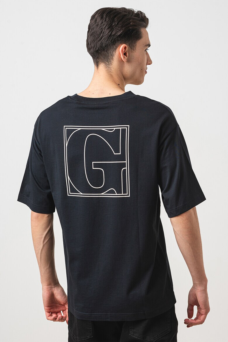 Gant Tricou cu decolteu la baza gatului si imprimeu logo - Pled.ro