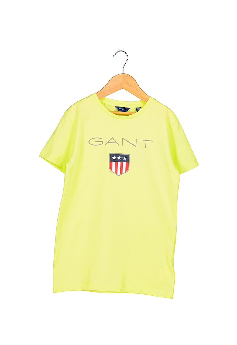 Gant Tricou din bumbac cu imprimeu logo - Pled.ro