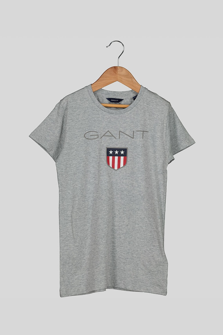 Gant Tricou din bumbac cu imprimeu logo Shield - Pled.ro