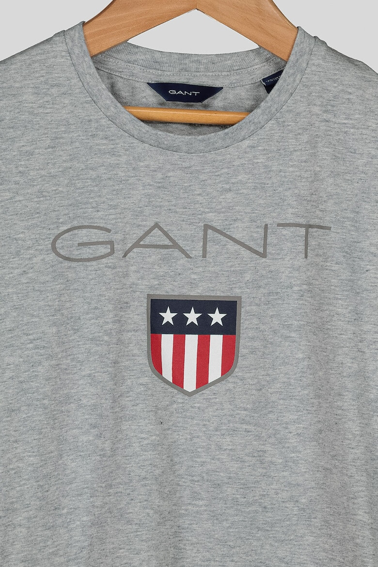 Gant Tricou din bumbac cu imprimeu logo Shield - Pled.ro