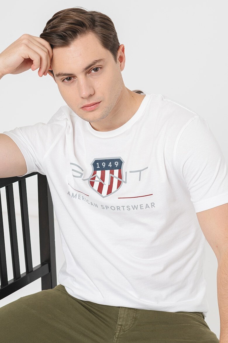 Gant Tricou din bumbac cu model logo - Pled.ro