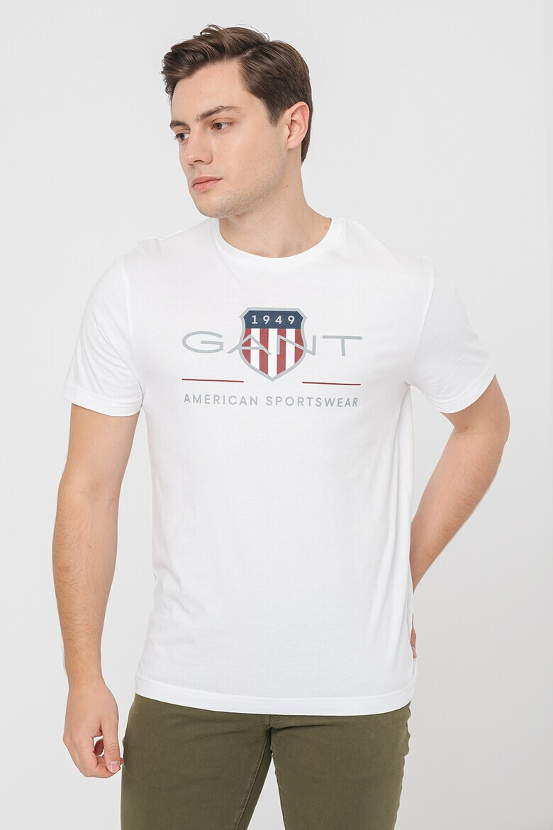 Gant Tricou din bumbac cu model logo - Pled.ro