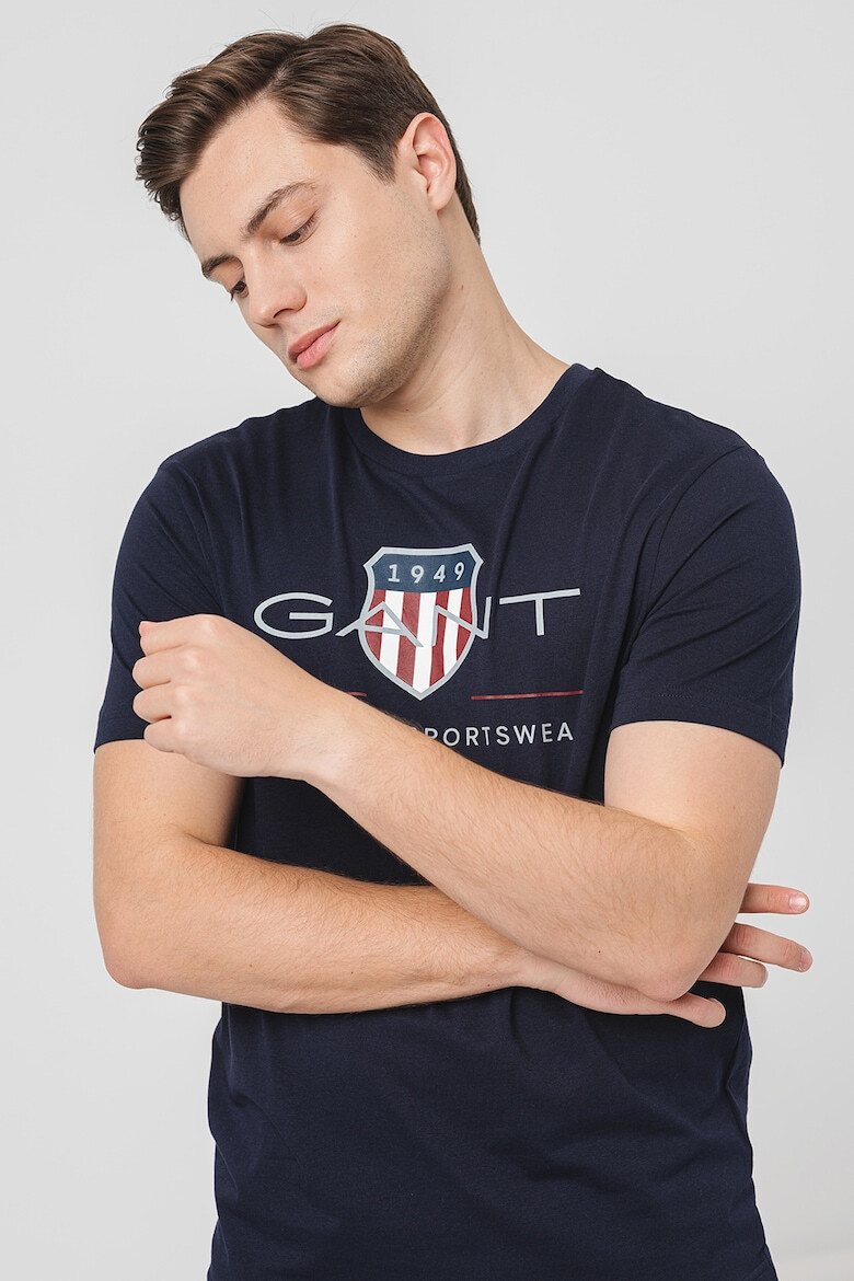 Gant Tricou din bumbac cu model logo - Pled.ro