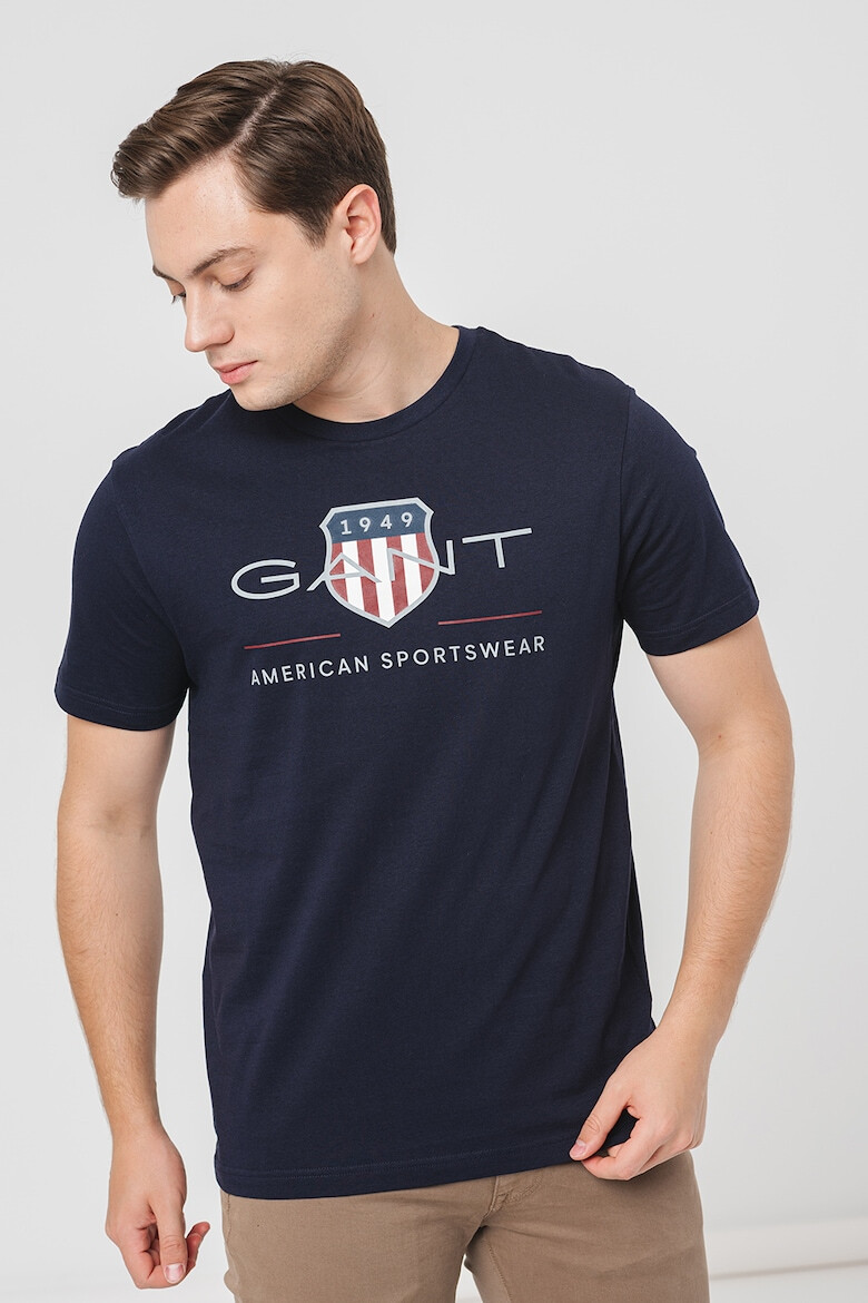 Gant Tricou din bumbac cu model logo - Pled.ro