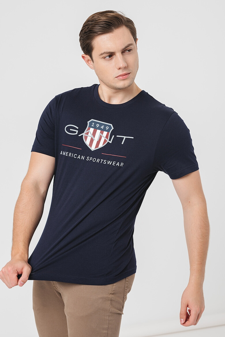 Gant Tricou din bumbac cu model logo - Pled.ro