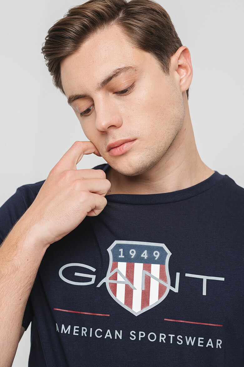 Gant Tricou din bumbac cu model logo - Pled.ro