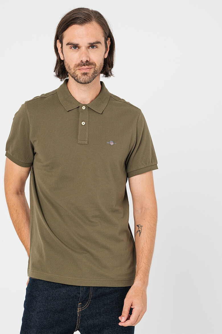 Gant Tricou polo din bumbac cu model pique - Pled.ro