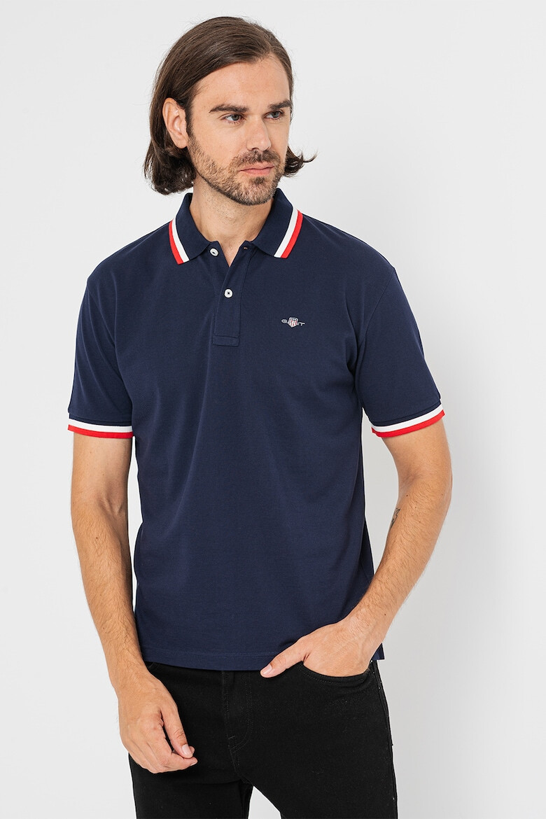 Gant Tricou polo cu detalii contrastante - Pled.ro