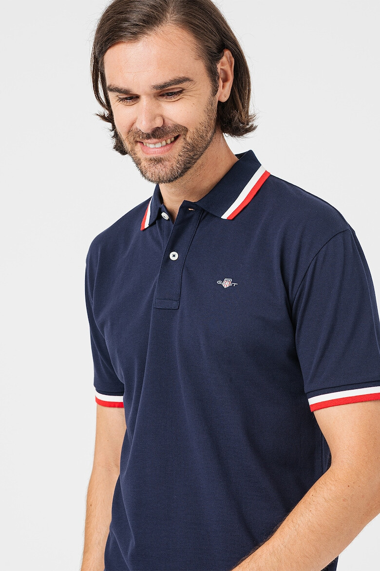 Gant Tricou polo cu detalii contrastante - Pled.ro