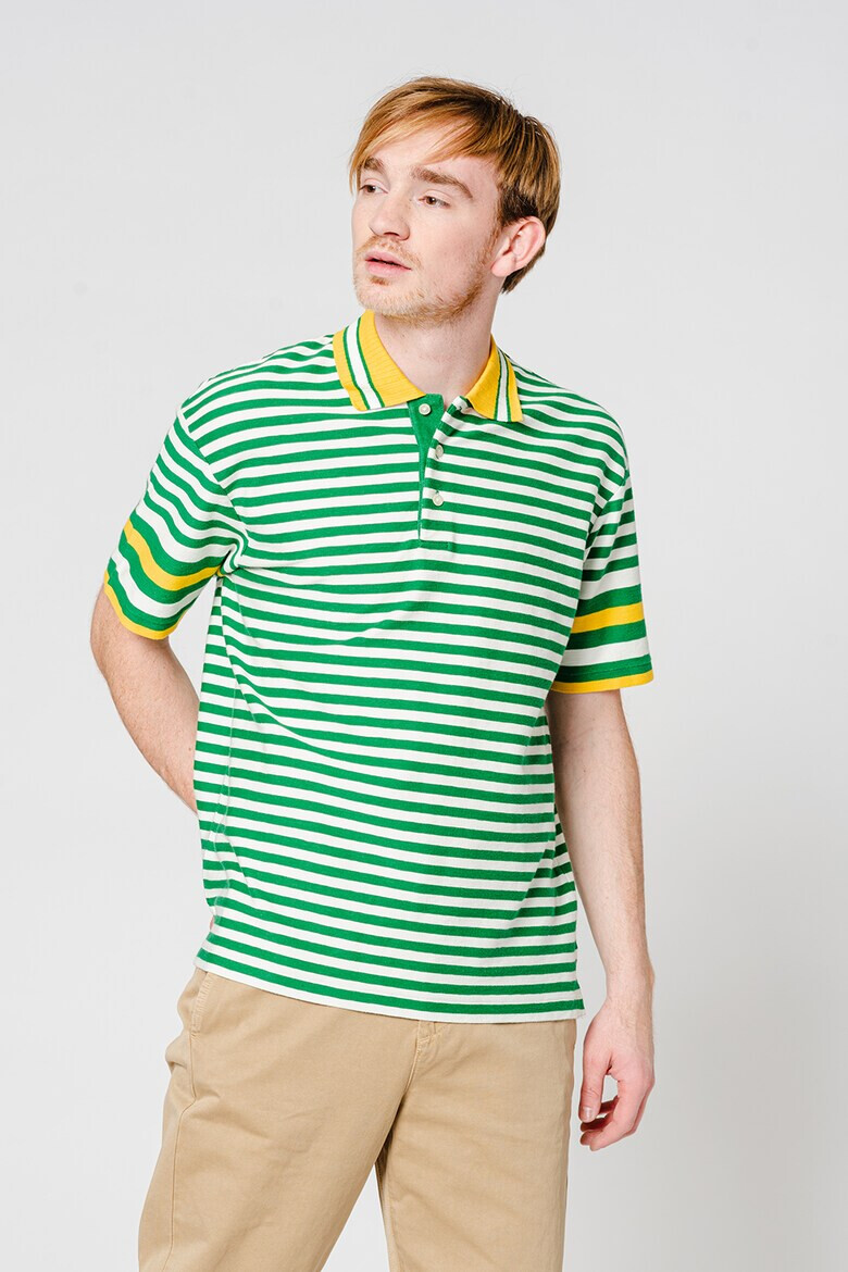 Gant Tricou polo cu model in dungi si maneci cazute - Pled.ro