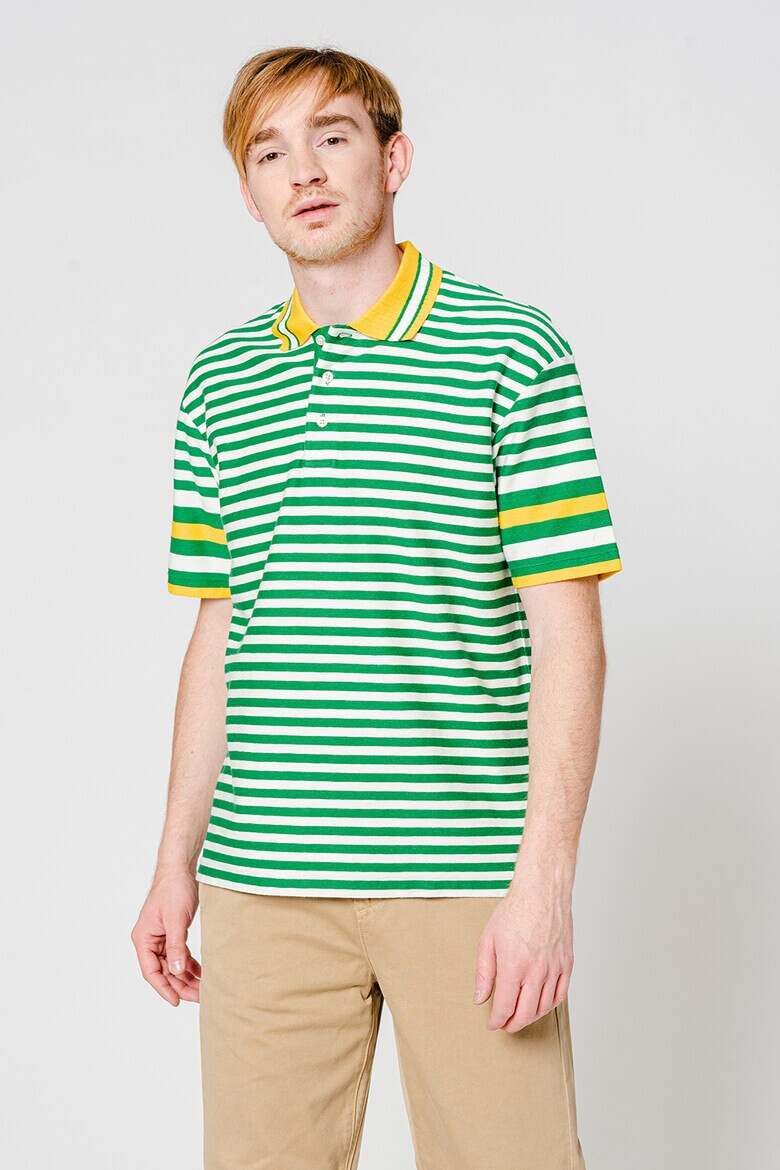 Gant Tricou polo cu model in dungi si maneci cazute - Pled.ro