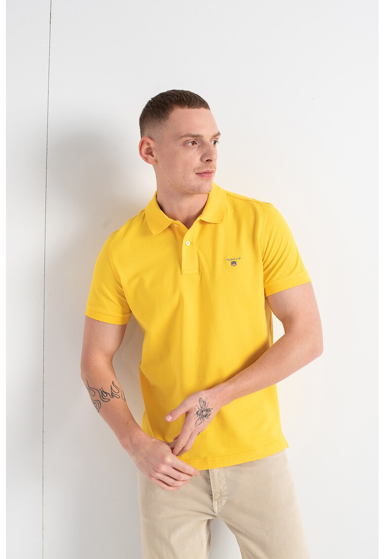 Gant Tricou polo de bumbac cu logo brodat - Pled.ro