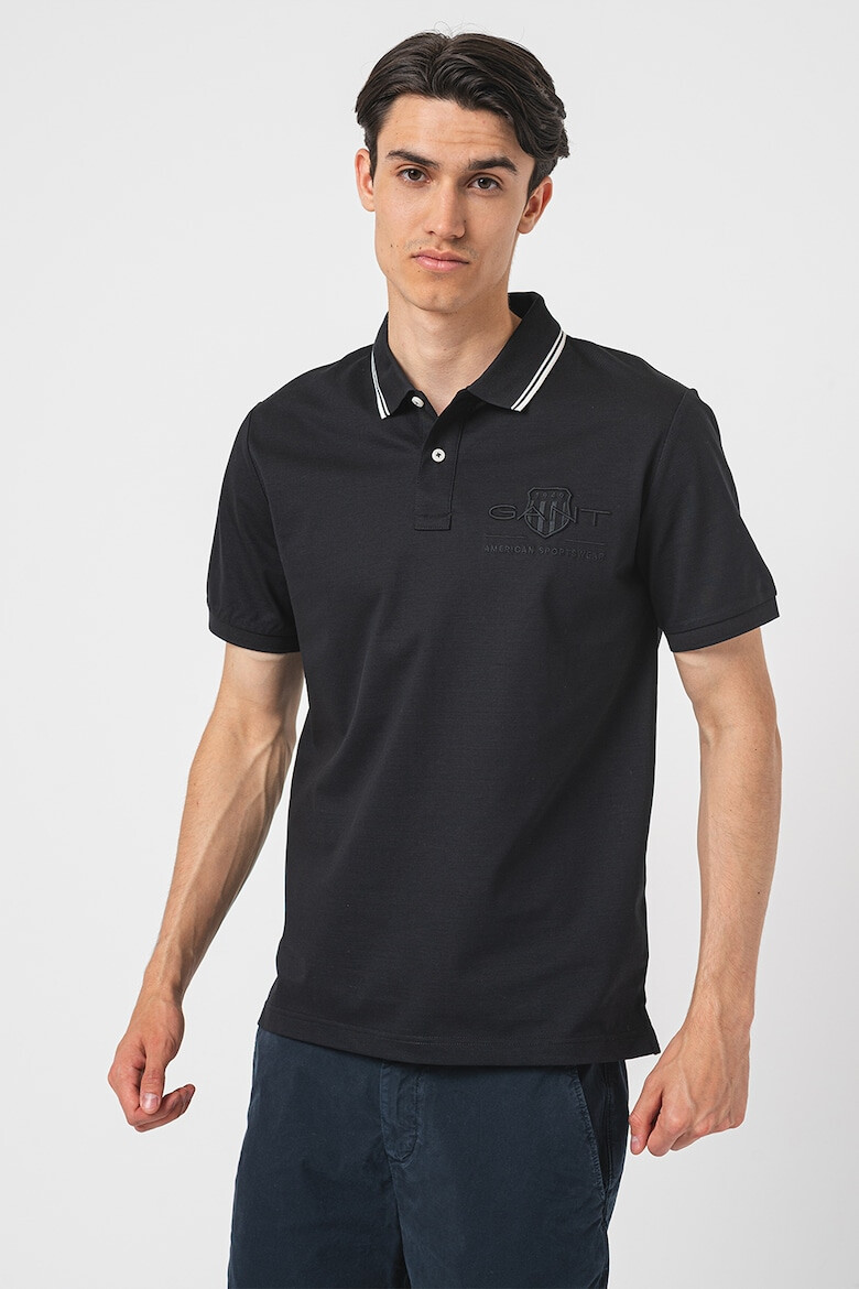 Gant Tricou polo de bumbac cu logo brodat - Pled.ro