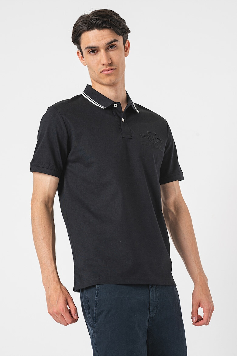 Gant Tricou polo de bumbac cu logo brodat - Pled.ro