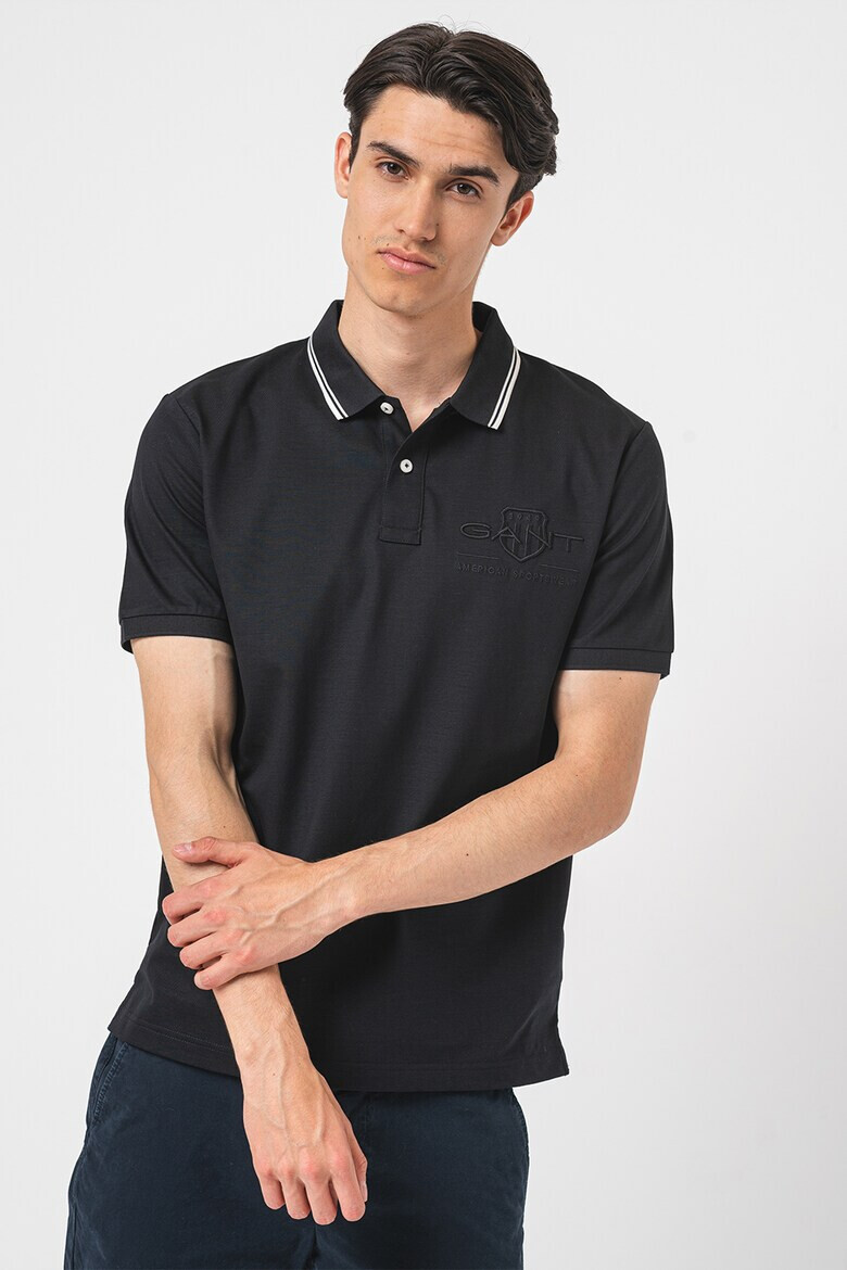 Gant Tricou polo de bumbac cu logo brodat - Pled.ro