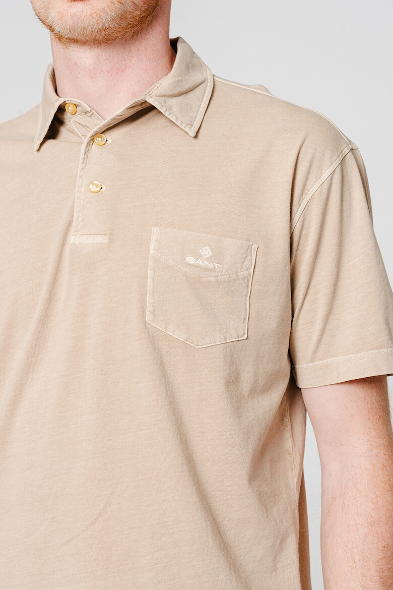 Gant Tricou polo din bumbac cu buzunar aplicat pe piept Sunfaded - Pled.ro