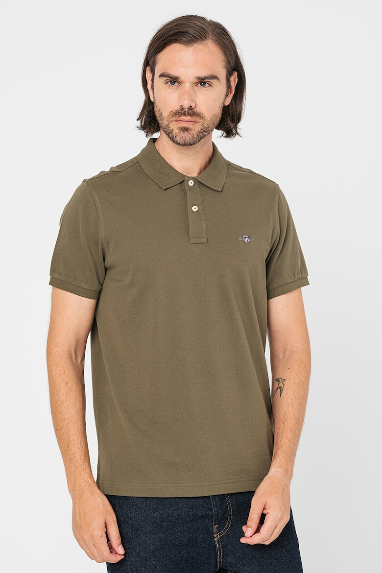 Gant Tricou polo din bumbac cu model pique - Pled.ro