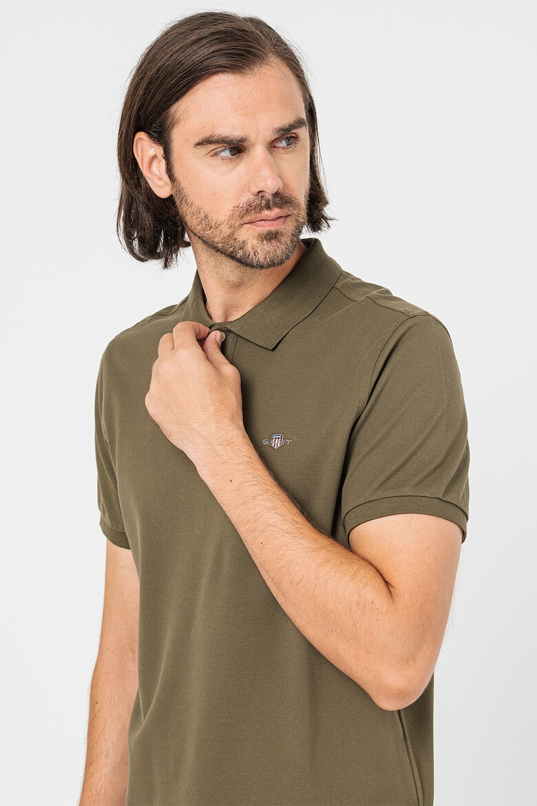 Gant Tricou polo din bumbac cu model pique - Pled.ro