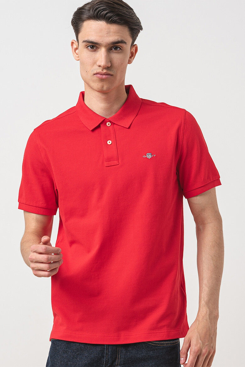 Gant Tricou polo din bumbac cu model pique - Pled.ro