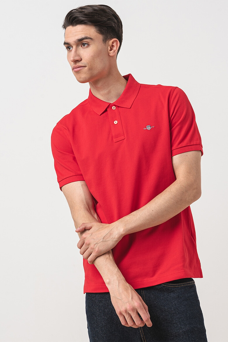 Gant Tricou polo din bumbac cu model pique - Pled.ro