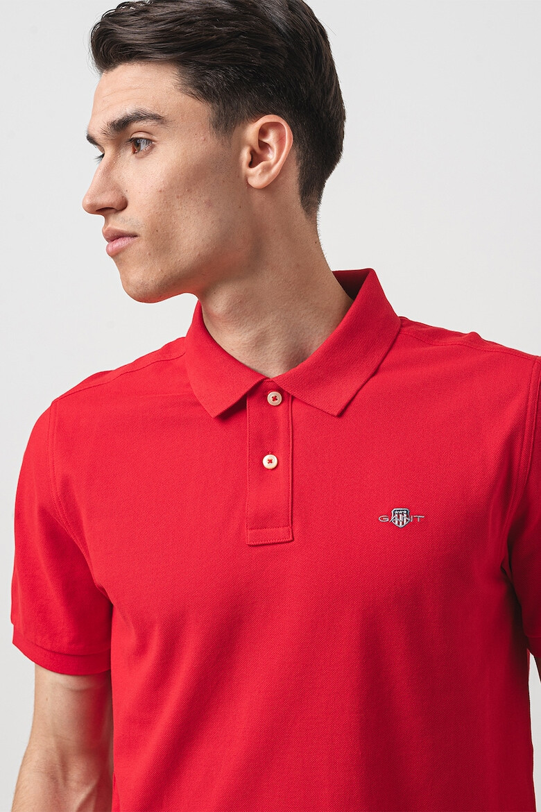 Gant Tricou polo din bumbac cu model pique - Pled.ro