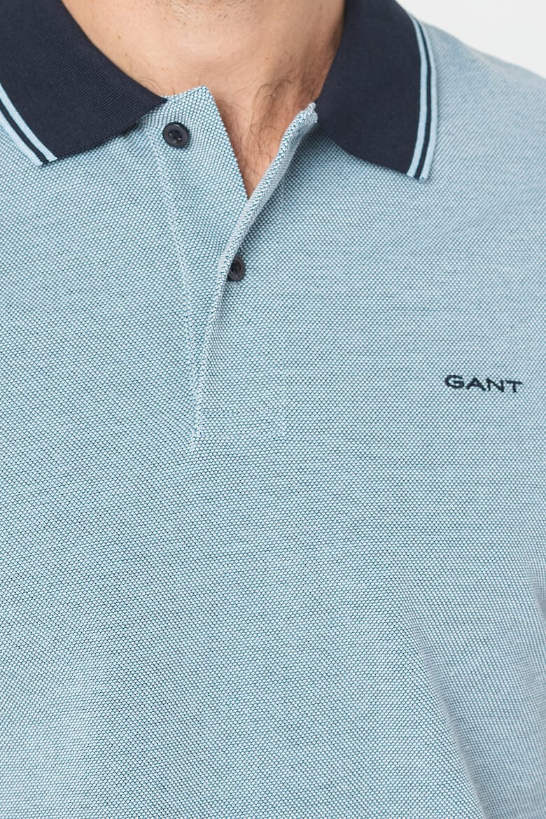 Gant Tricou polo din material pique cu detaliu logo - Pled.ro