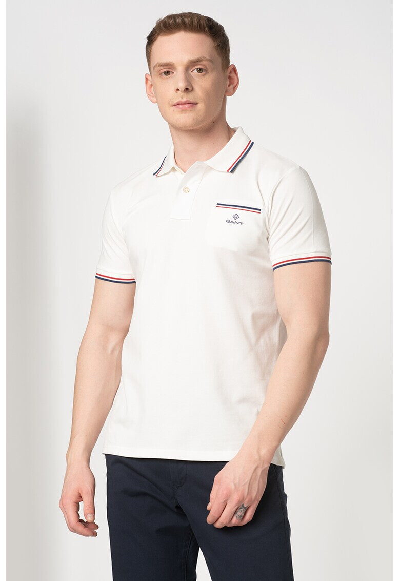 Gant Tricou polo din pique - Pled.ro